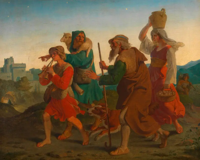 Gang der Hirten zur Krippe von Joseph von Führich