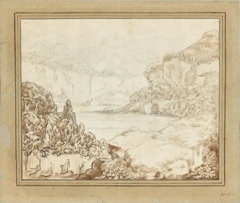Bergsjö i sydligt landskap av Johann Wolfgang Von Goethe