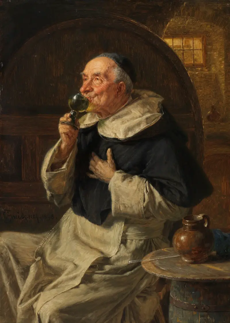 Die Weinprobe von Eduard von Grützner
