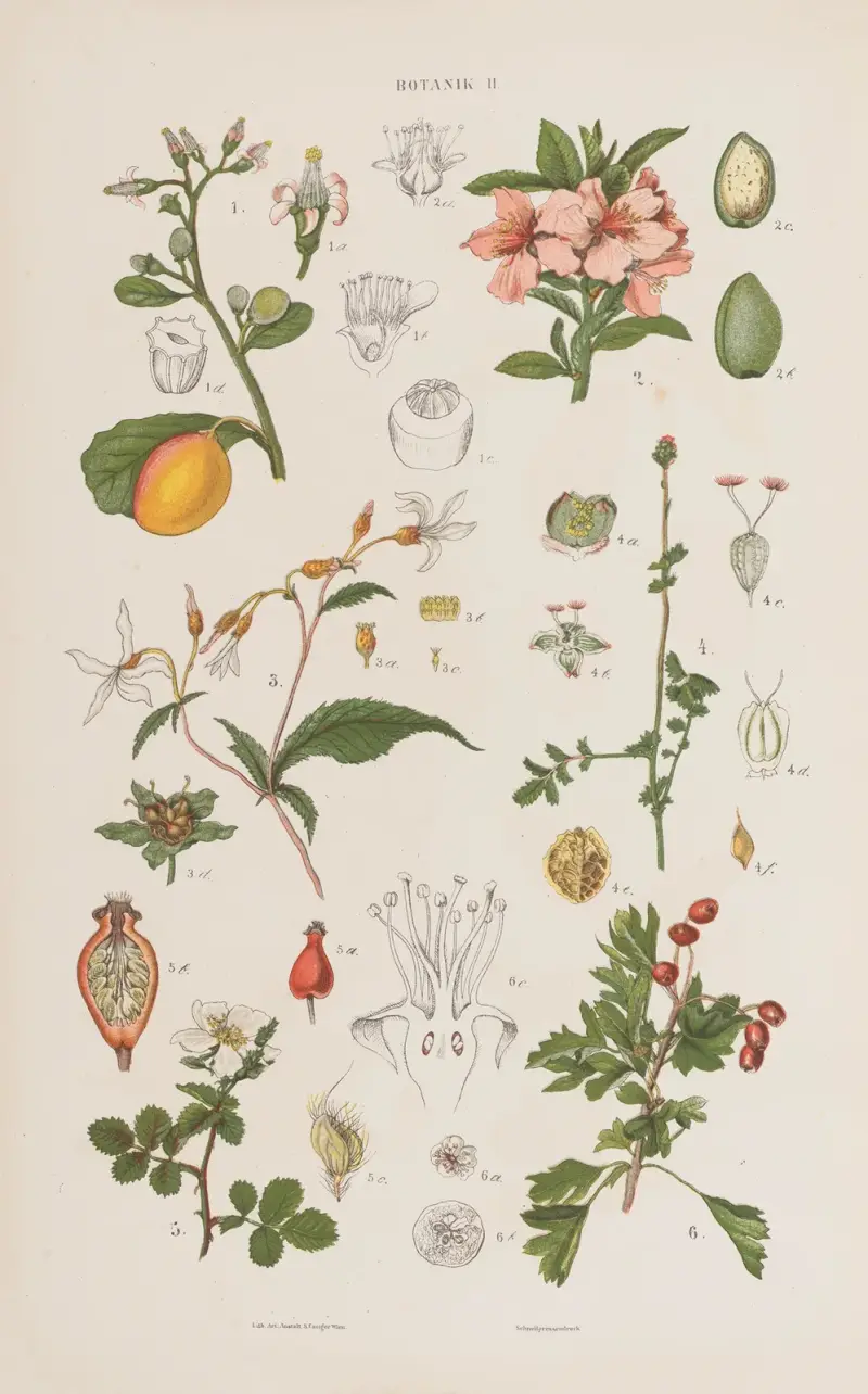 Stor atlas över zoologi, botanik och mineralogi, plansch 74 av Gustav von Hayek