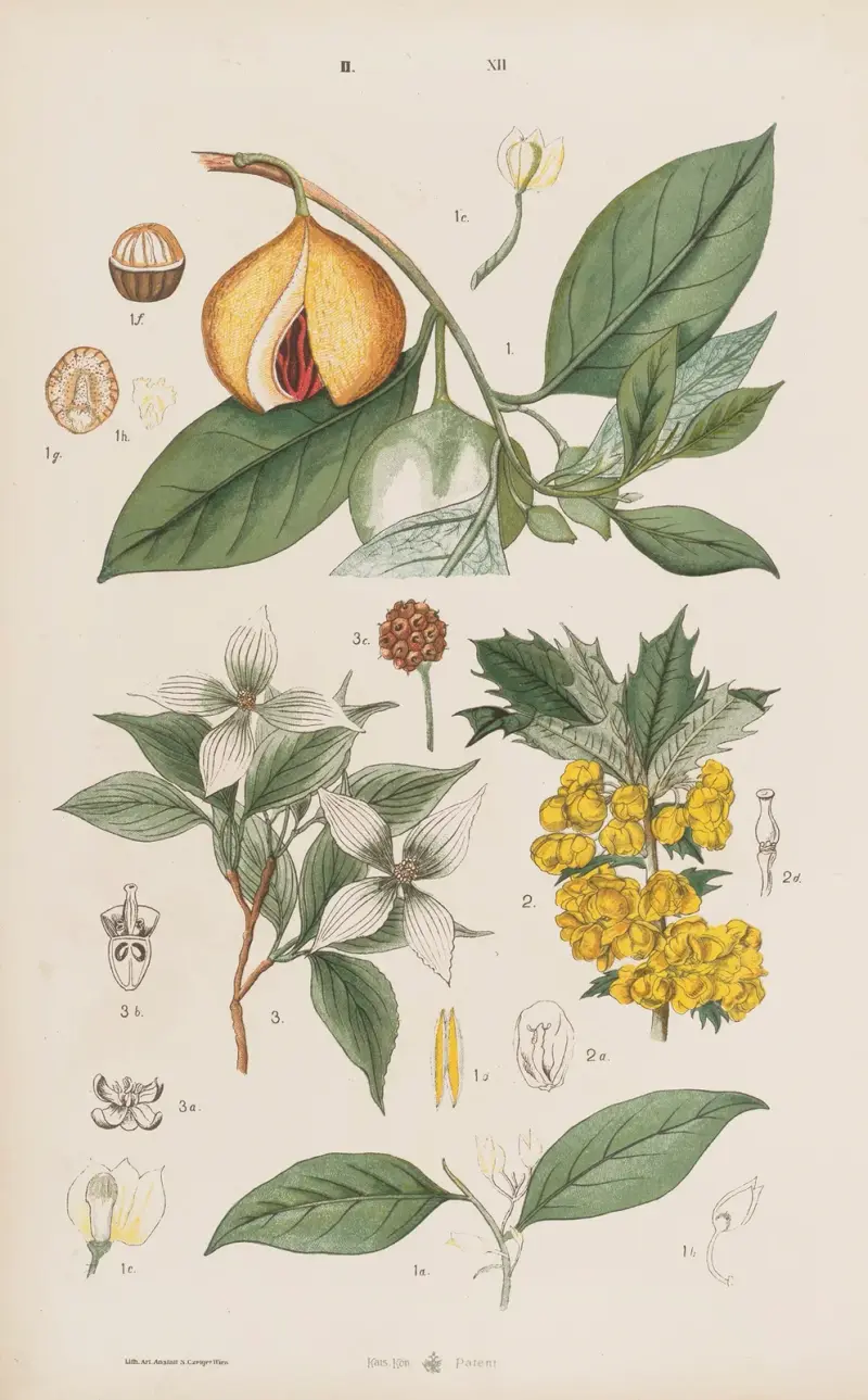 Stor atlas över zoologi, botanik och mineralogi, plansch 84 av Gustav von Hayek