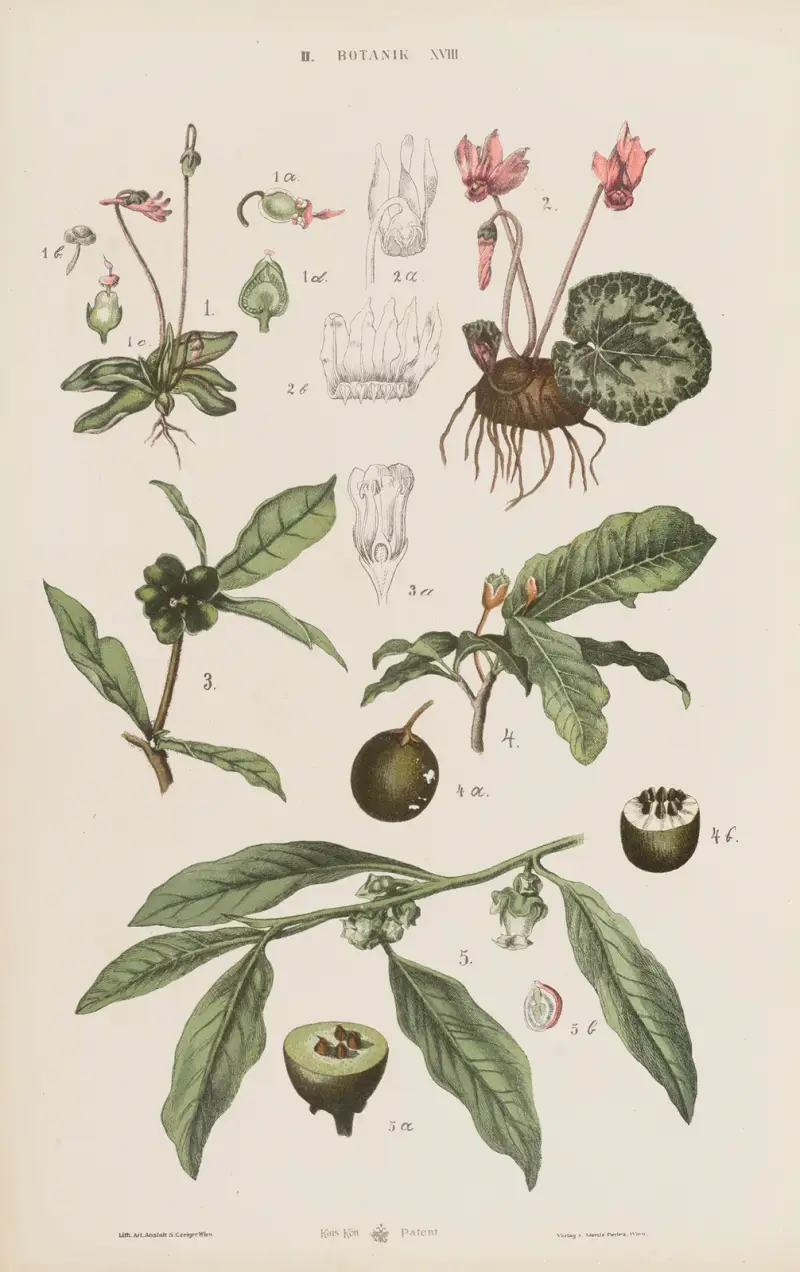Stor atlas över zoologi, botanik och mineralogi, plansch 90 av Gustav von Hayek