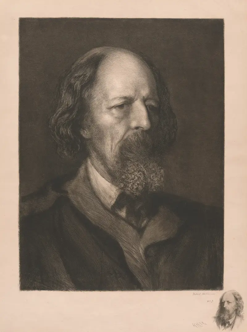 Alfred, Lord Tennyson av Sir Hubert von Herkomer