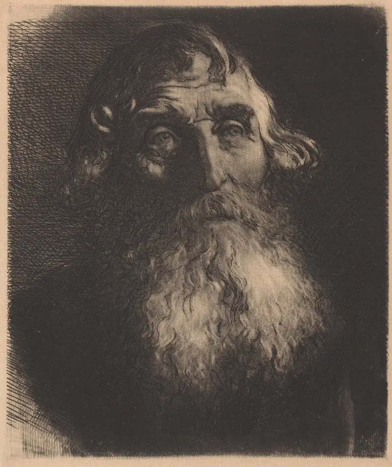 Old Man av Sir Hubert von Herkomer