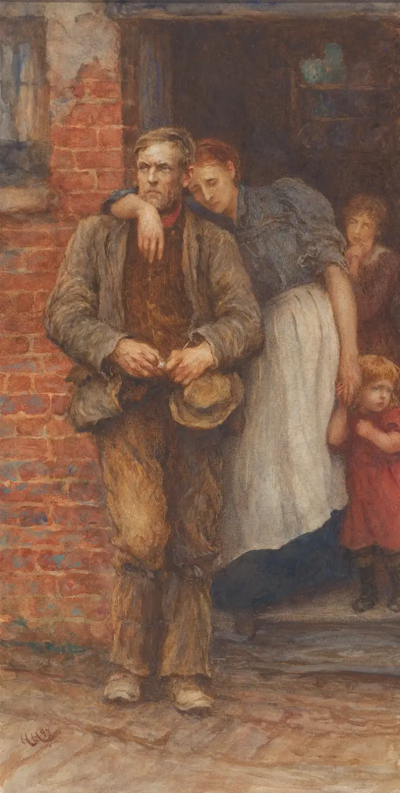 On Strike av Sir Hubert von Herkomer