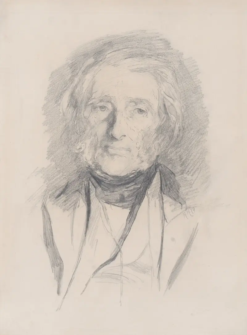 Portrait of John Ruskin av Sir Hubert von Herkomer