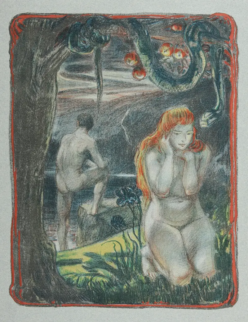 Adam und Eva, 1897 – Nr. 1 von Ludwig von Hofmann