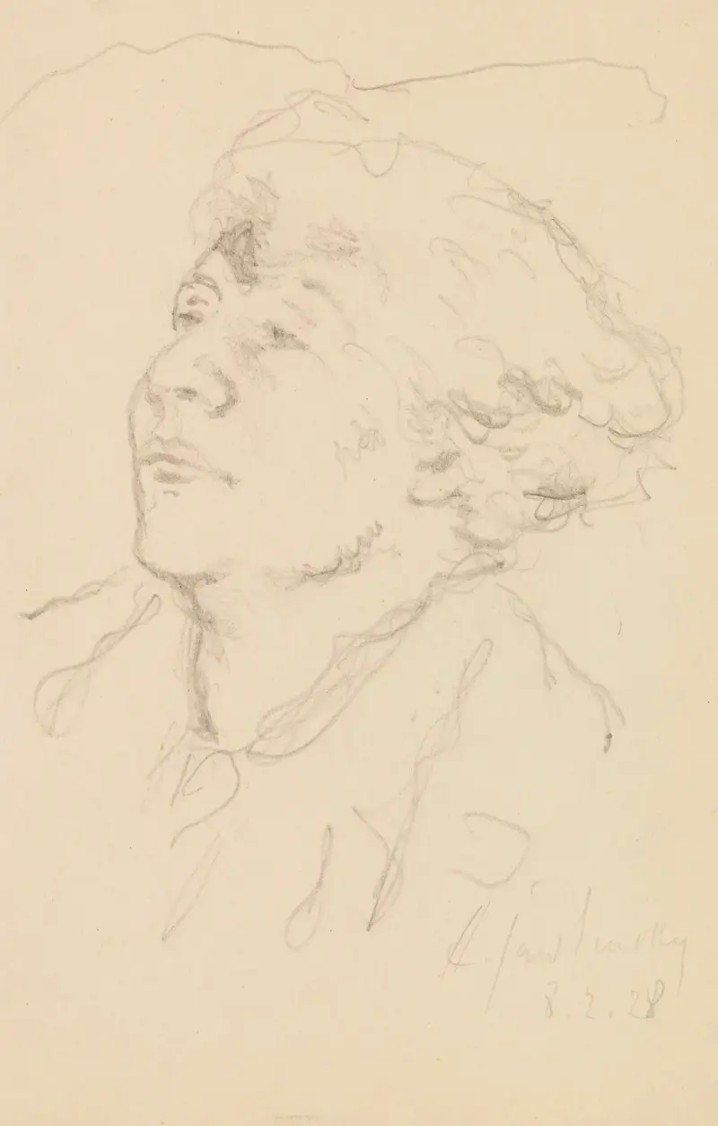 Porträtt av Tony Kirchhoff av Alexej von Jawlensky