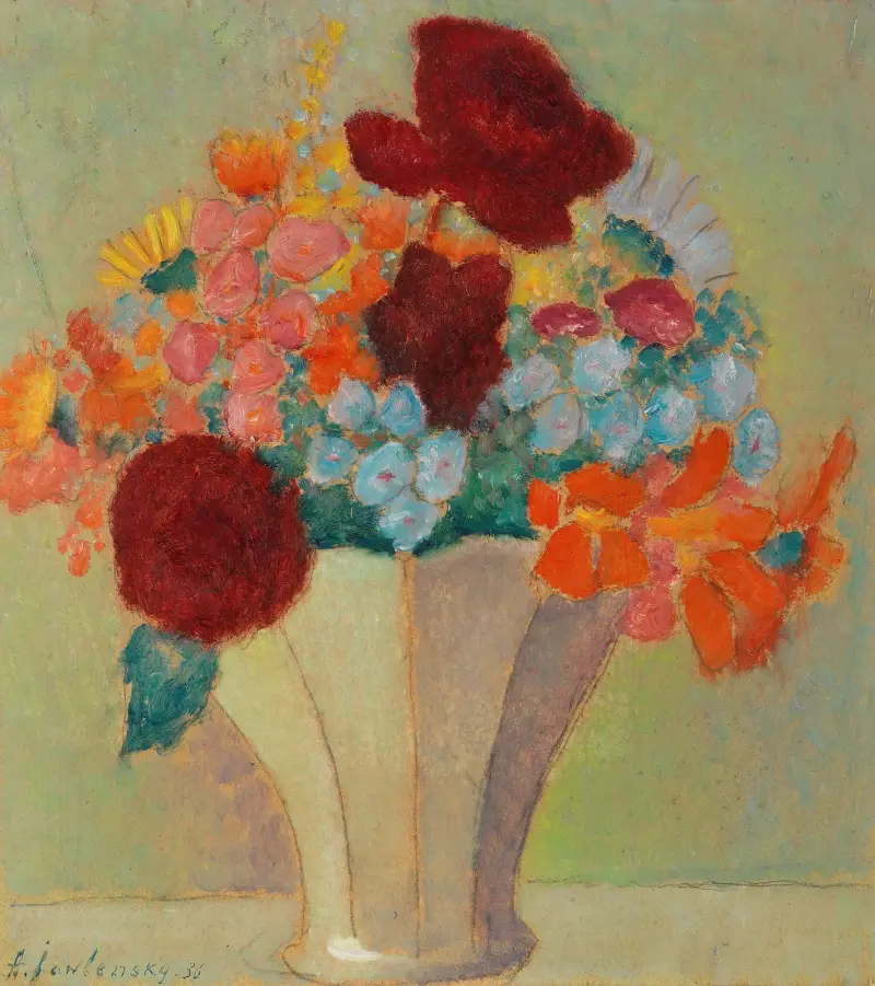Großes Stillleben; Helles Bouquet von Alexej von Jawlensky