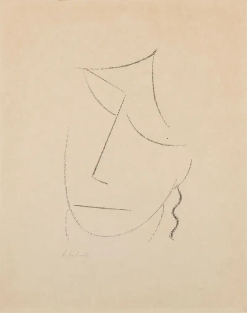 Kopf V av Alexej von Jawlensky