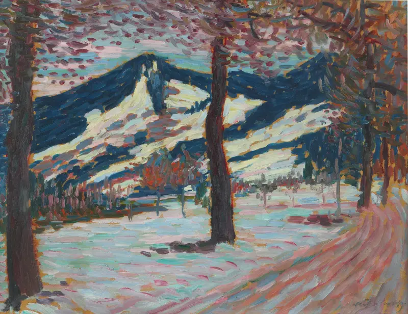 Landskap i Füssen (vår) av Alexej von Jawlensky