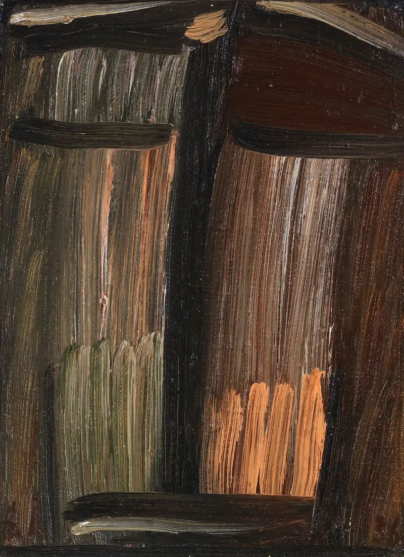 Mellersta meditation (jordbunden) av Alexej von Jawlensky