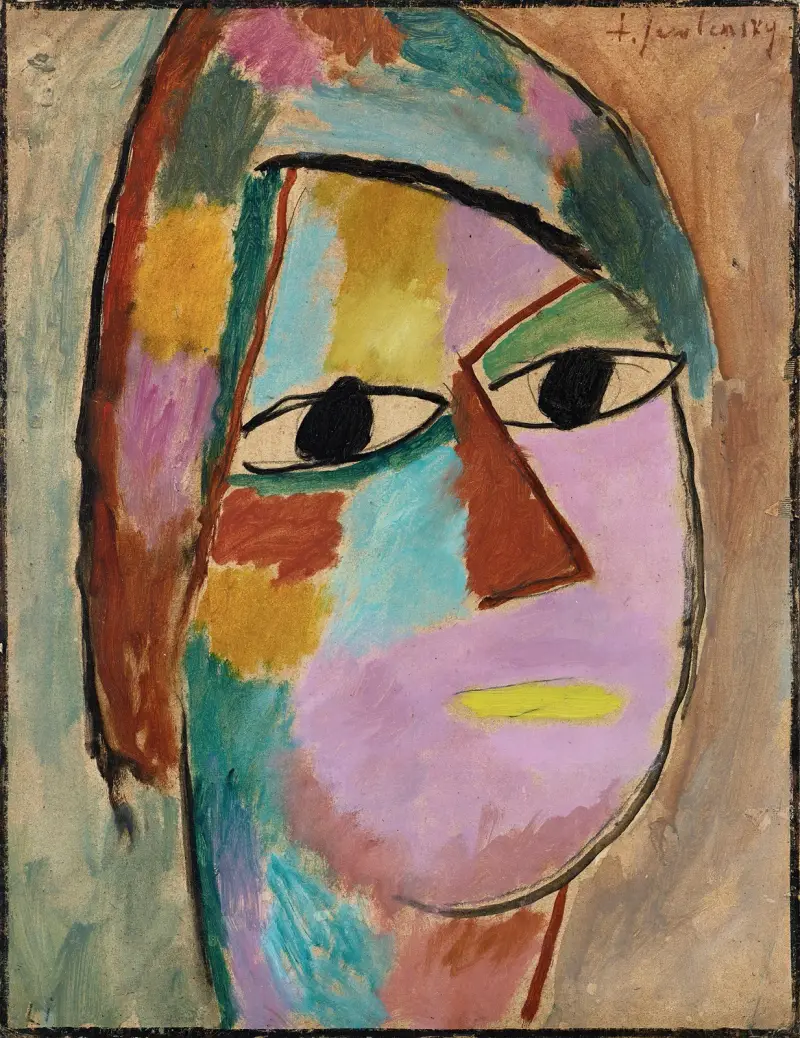 Mistyczna głowa, 1917 – nr 1, Alexej von Jawlensky