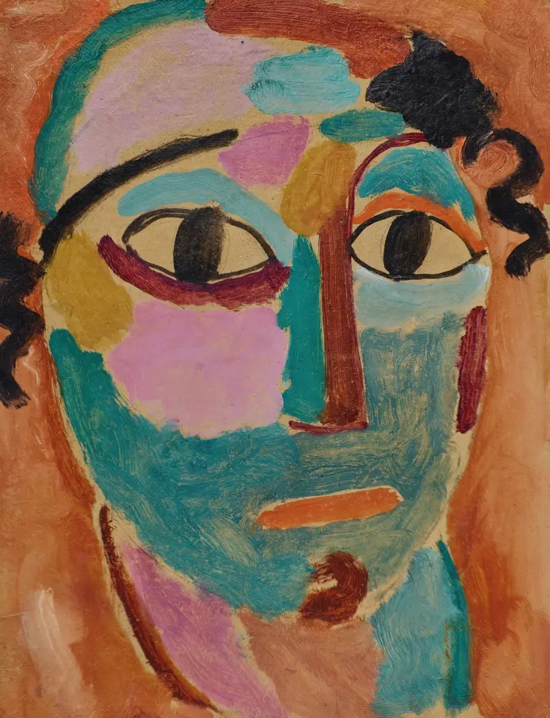 Mystiskt huvud; Häpnaden av Alexej von Jawlensky