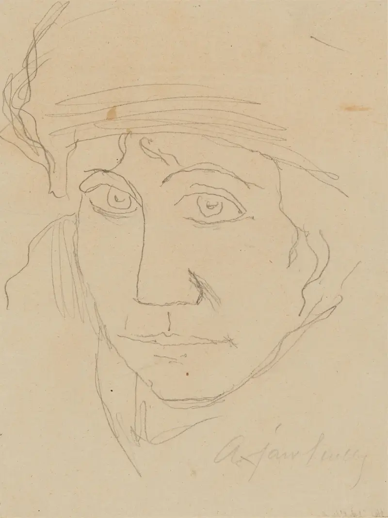 Porträtt av Tony Kirchhoff, Wiesbaden av Alexej von Jawlensky