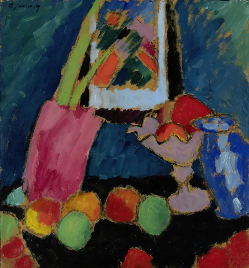 Martwa natura z fioletową misą, Alexej von Jawlensky
