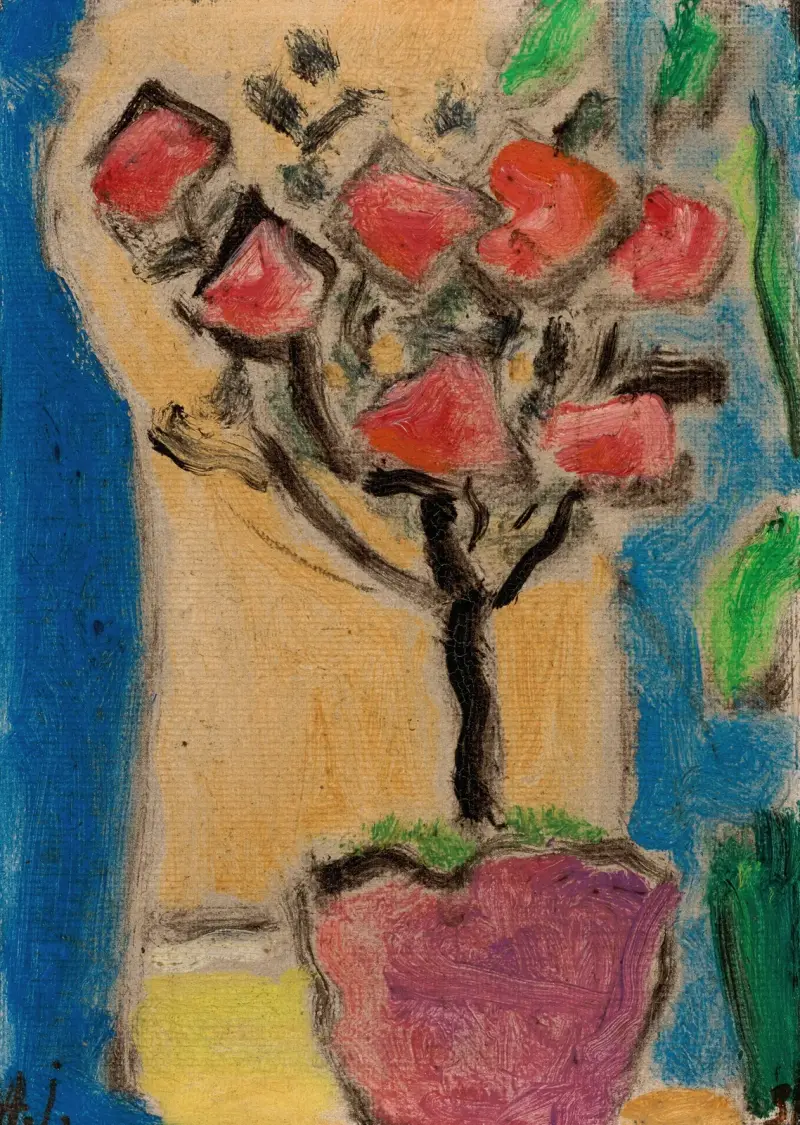 Martwa natura (Krzew róży), 1936, Alexej von Jawlensky