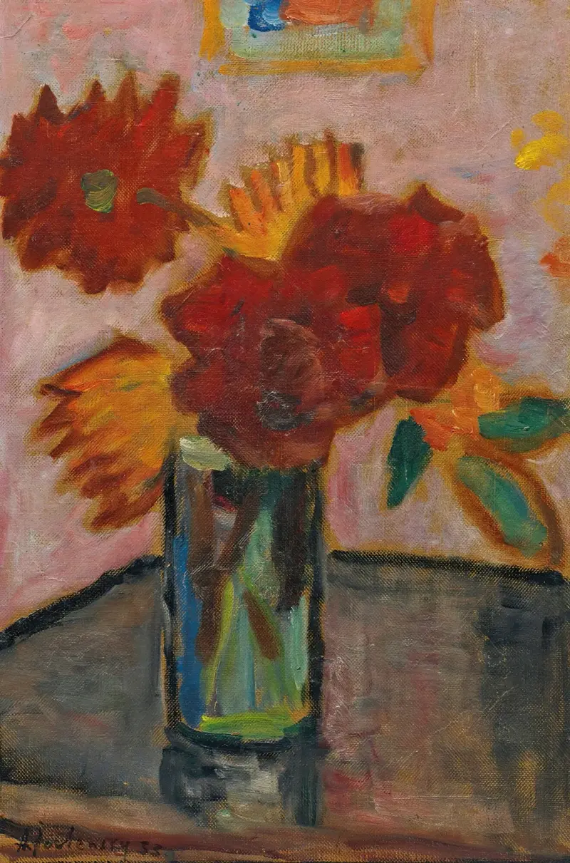 Zátiší (Zátiší s květinami), 1933, Alexej von Jawlensky