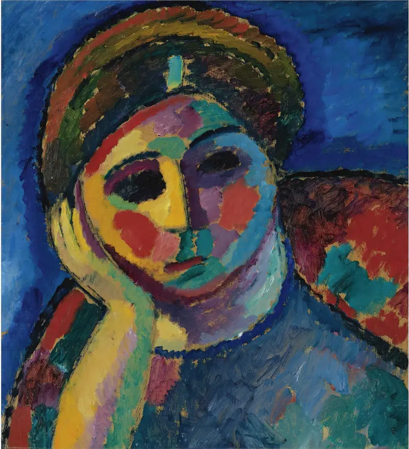 Den tänkande kvinnan av Alexej von Jawlensky