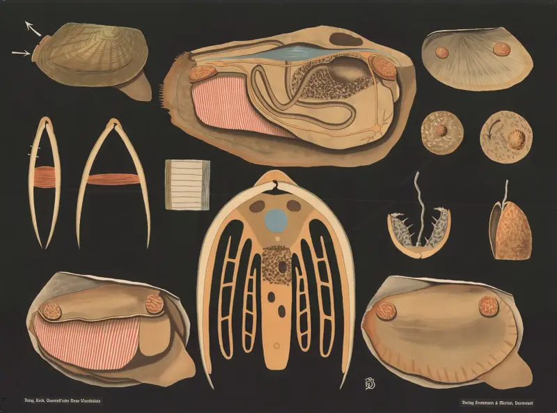 Duck mussel (Anodonta anatina) av Gottlieb von Koch