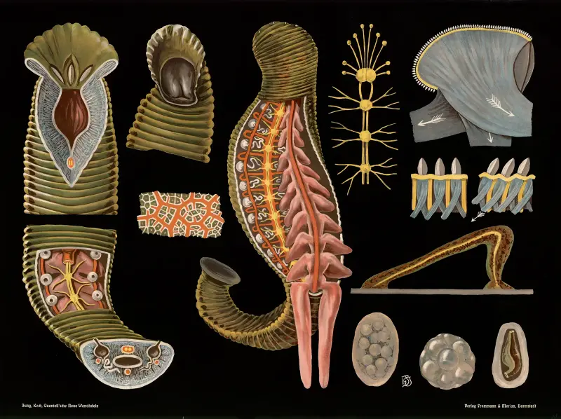 Pijawka lekarska (Hirudo medicinalis), Gottlieb von Koch