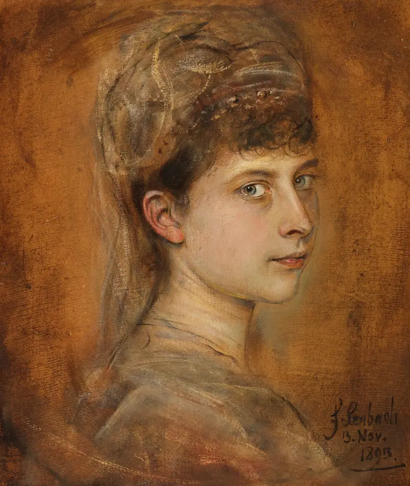 Charlotte von Meiningen, prinsessa av Preussen av Franz von Lenbach
