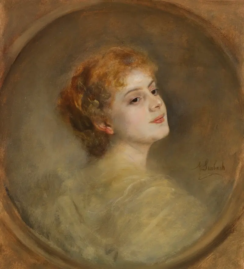 Lily von Poschinger, 1896 av Franz von Lenbach