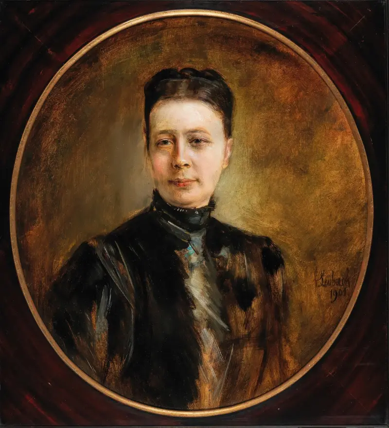 Porträtt av en dam av Franz von Lenbach