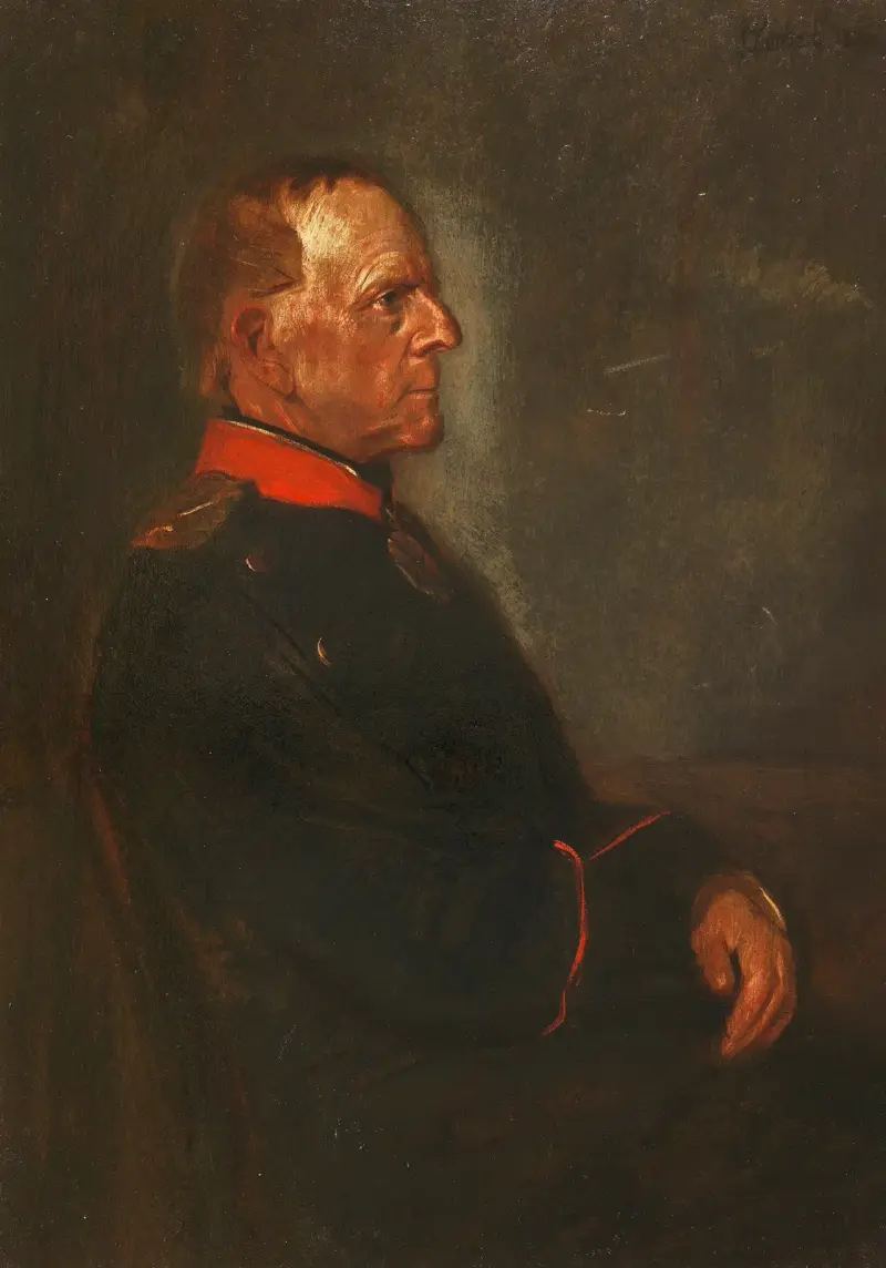 Porträtt av Helmut Graf von Moltke av Franz von Lenbach