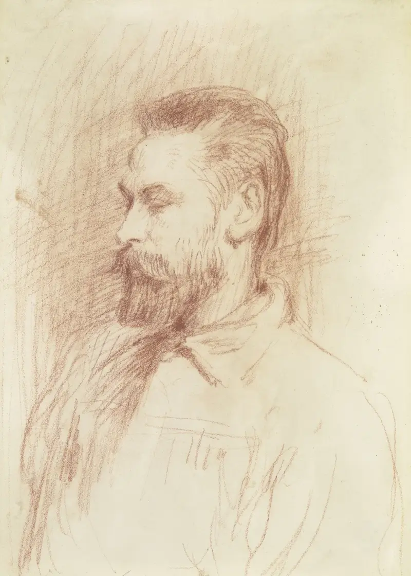 Porträtt av Peter Bruckmann av Hans Von Marées
