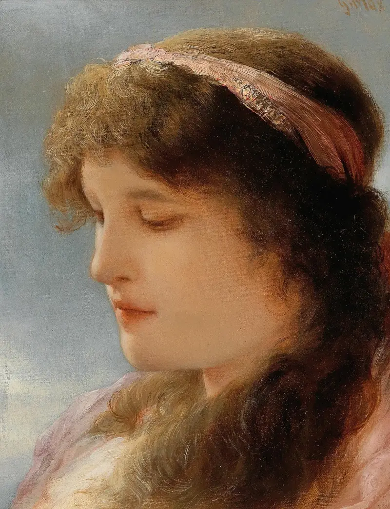 Daydreaming – nr 1 av Gabriel von Max