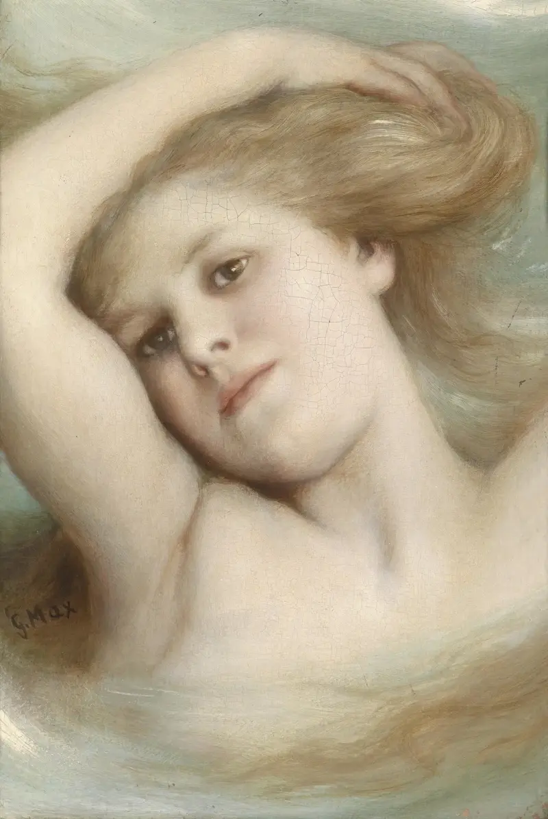 Głowa marzącej dziewczynki, Gabriel von Max