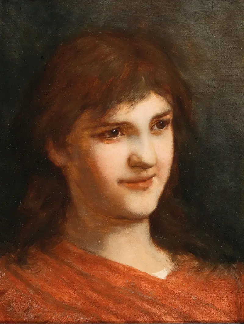 Porträtt av en kvinna av Gabriel von Max