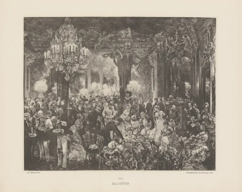 Plesová večeře, Adolph von Menzel