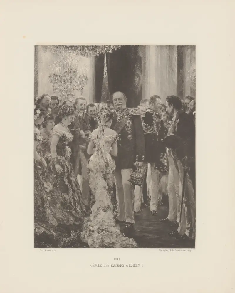 Cercle des Kaissers Wilhelm I av Adolph von Menzel