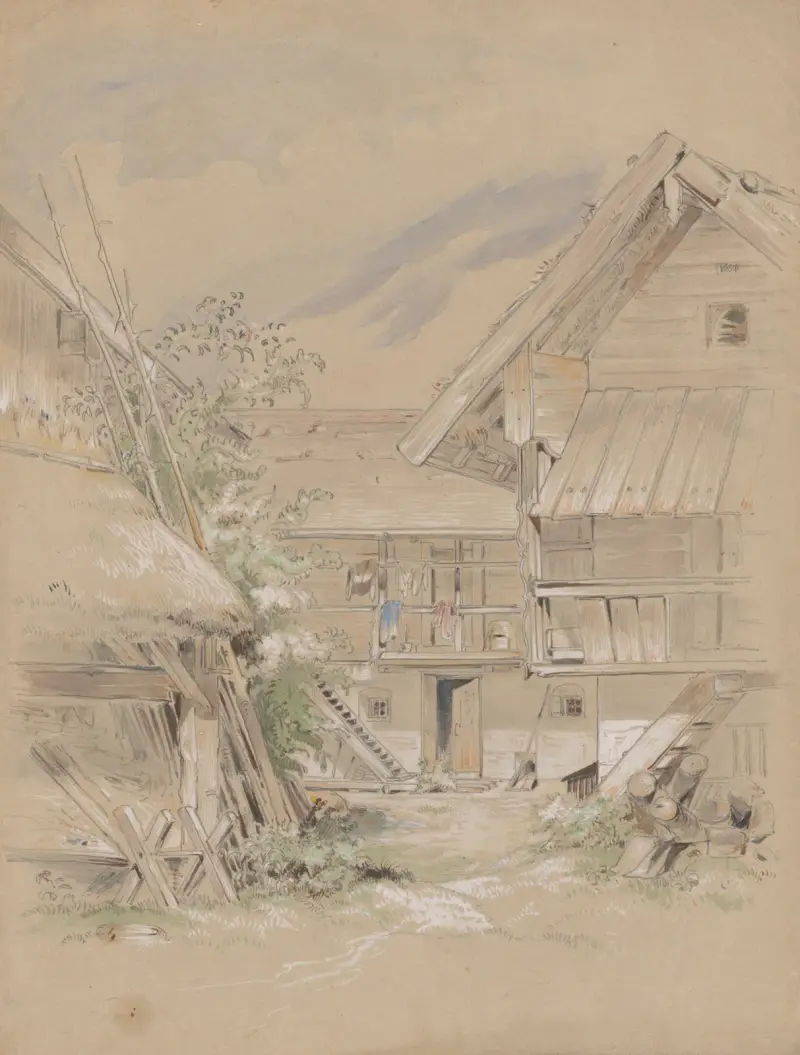 Hörn av en bygård av Friedrich Carl von Scheidlin