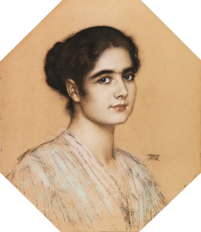 Portret córki Mary, 1912, Franz von Stuck