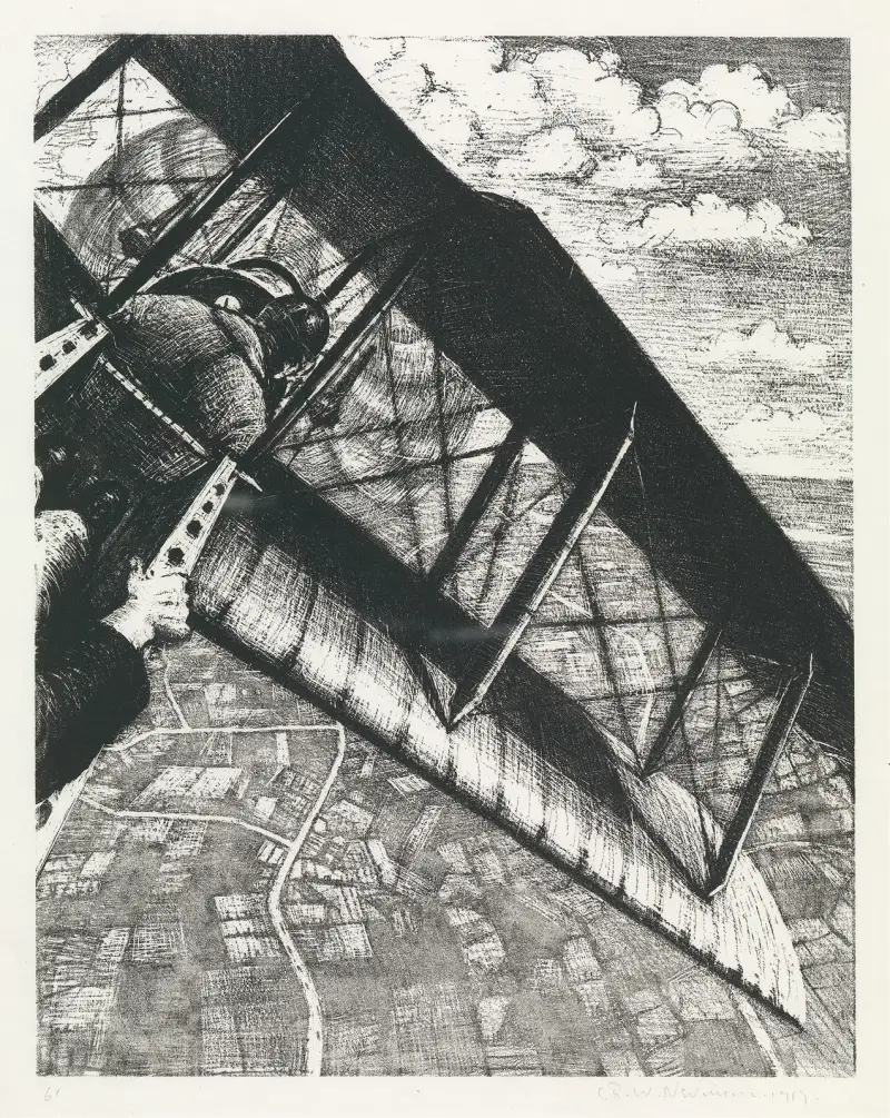 Banking in 4.000 Fuß Höhe von Christopher R. W. Nevinson