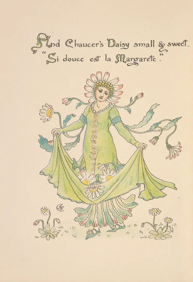 Floras fest; En maskerad av blommor, plansch 18 av Walter Crane
