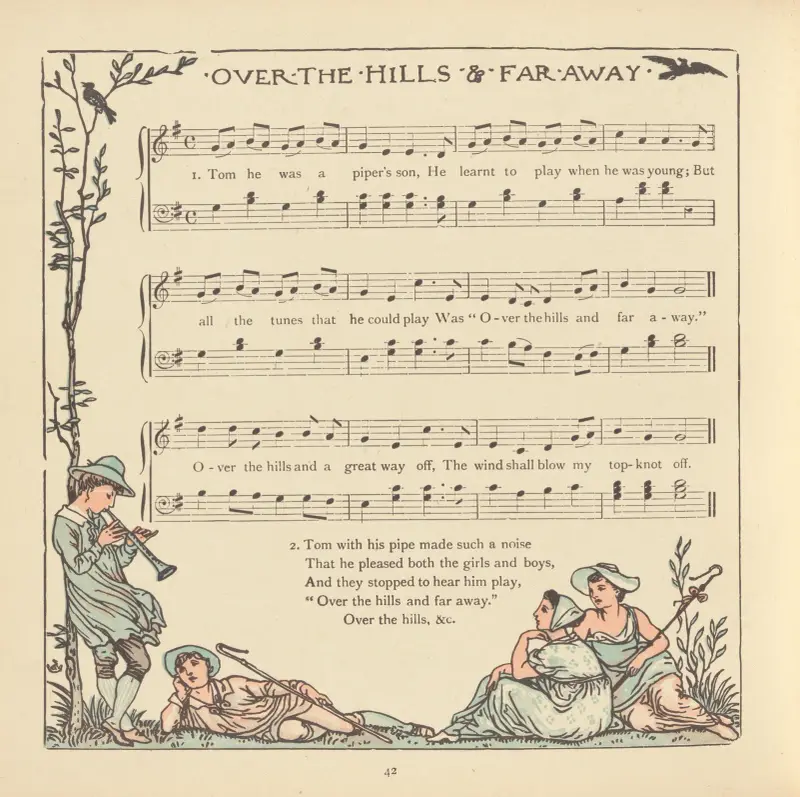 Over the Hills & far away av Walter Crane