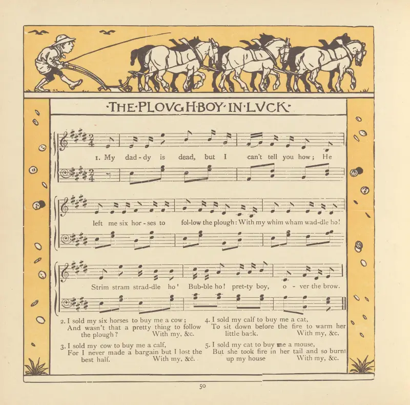 The Ploughboy in Luck av Walter Crane