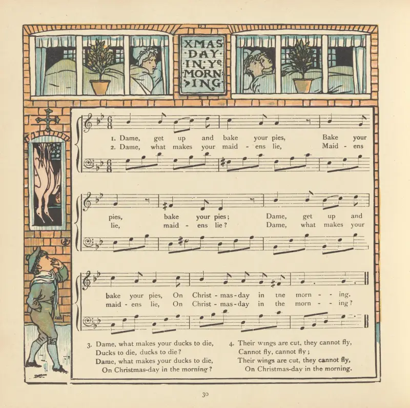 Juldagen på morgonen av Walter Crane