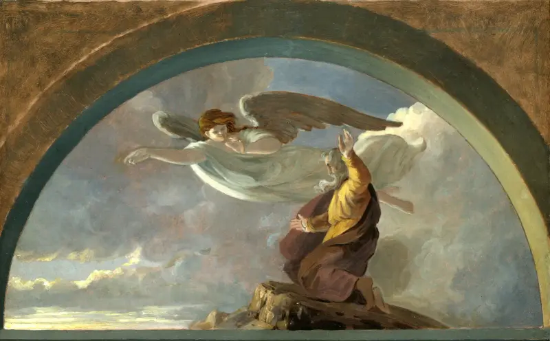 Mose schaut auf das gelobte Land von Robert Walter Weir