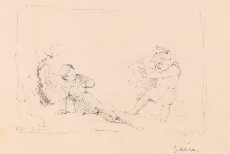Scen ur Scotts 'The Lay of the Last Minstrel' av Robert Walter Weir
