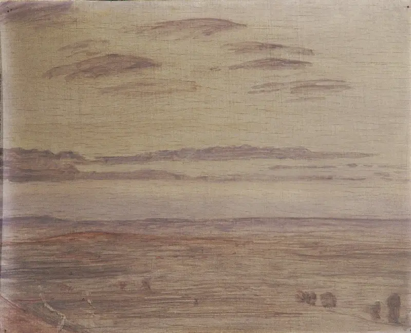 Trübe Landschaft bei Eggenburg von Walther Gamerith