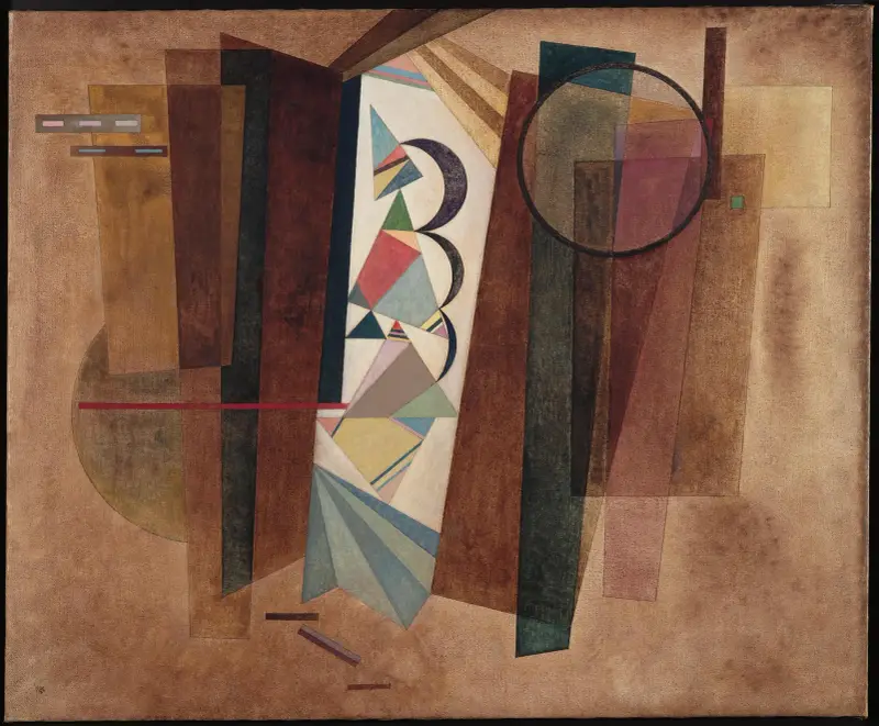 Entwicklung in Braun von Wassily Kandinsky