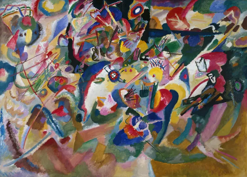 Entwurf 3 zu ‘Komposition VII’ av Wassily Kandinsky