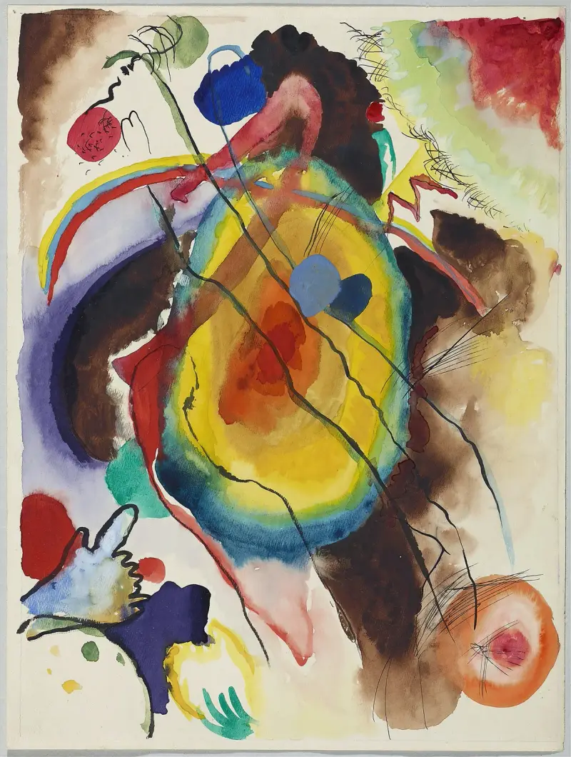Utkast till en väggmålning för Edwin R. Campbell av Wassily Kandinsky