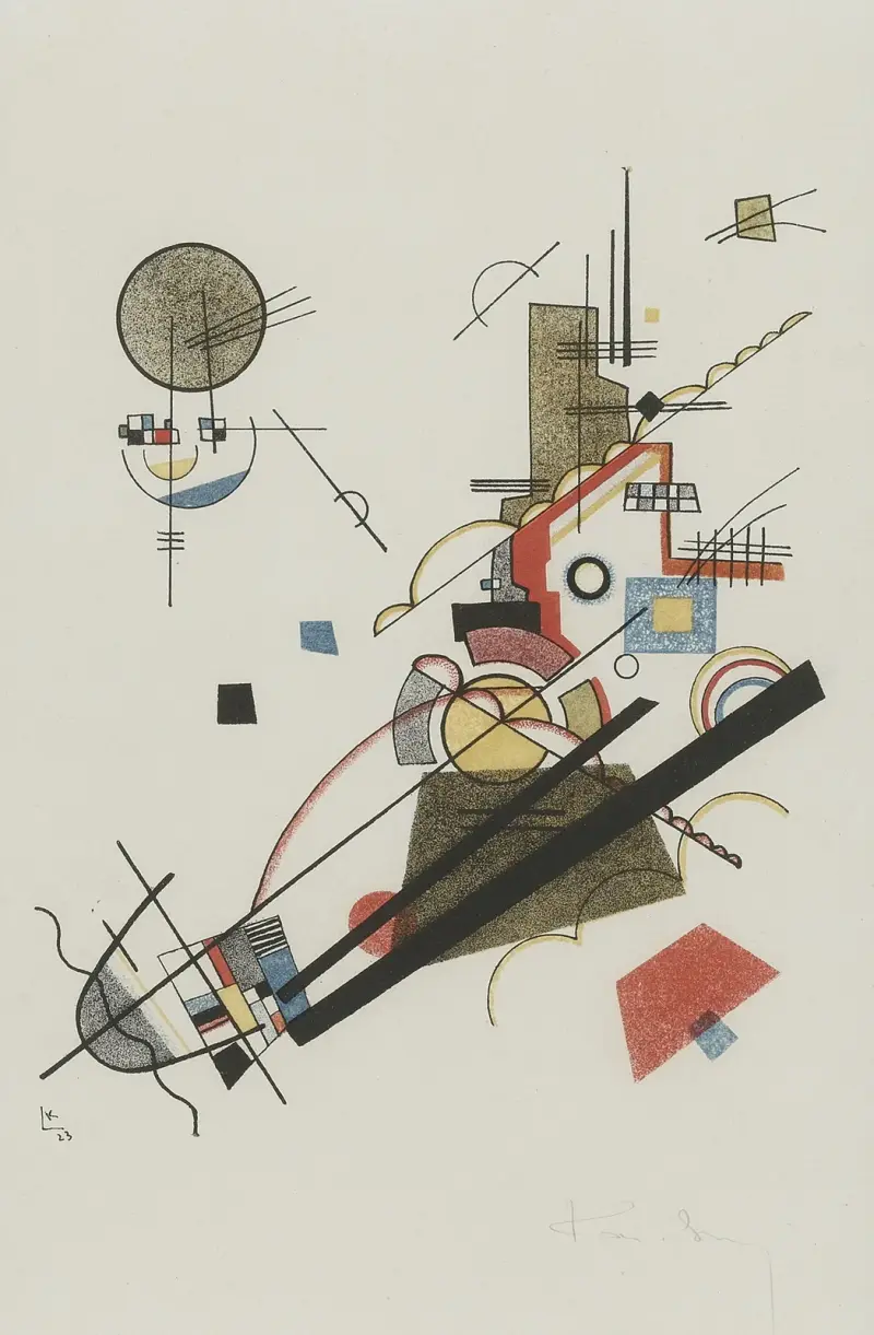 Frohlicher Augsteig av Wassily Kandinsky