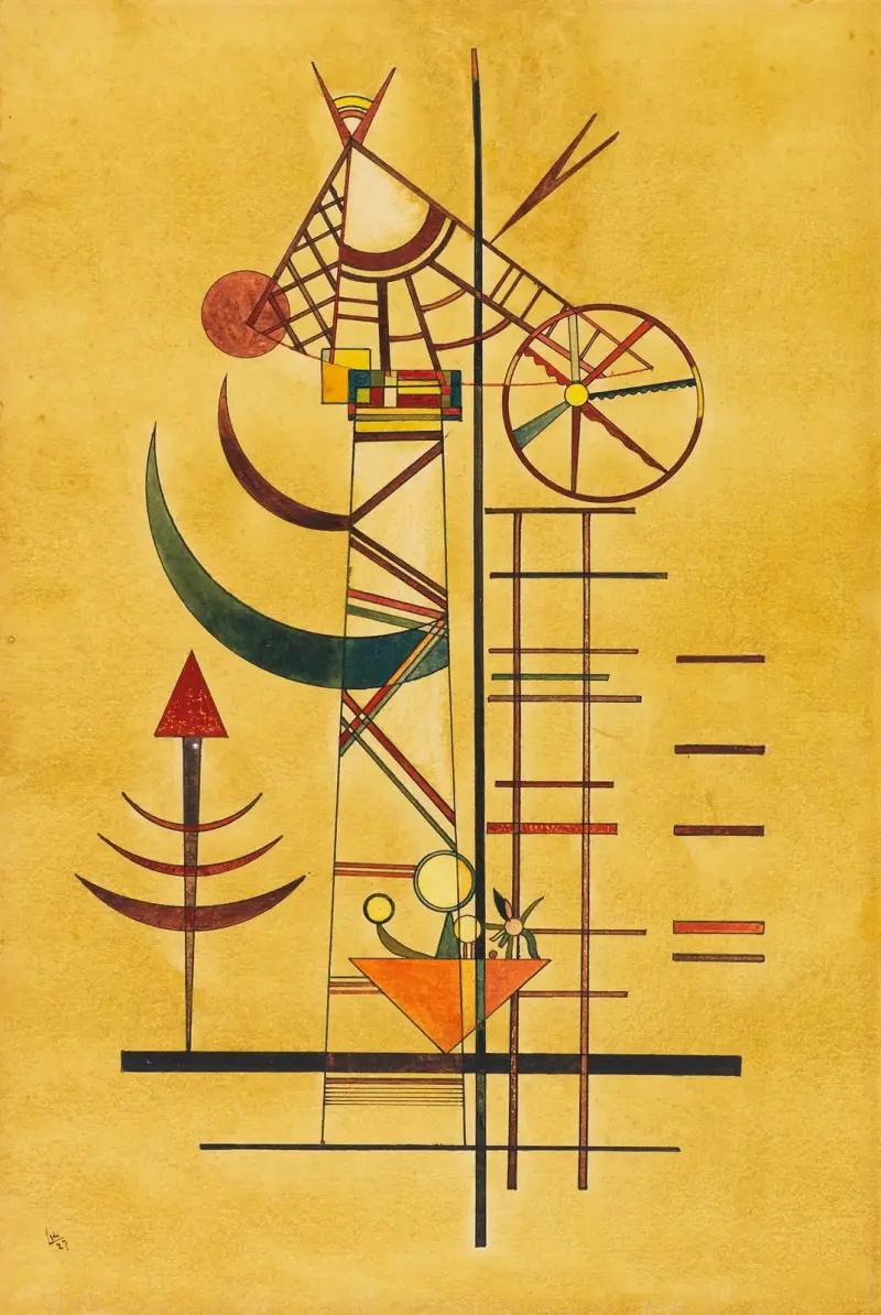 Gebogene Spitzen von Wassily Kandinsky